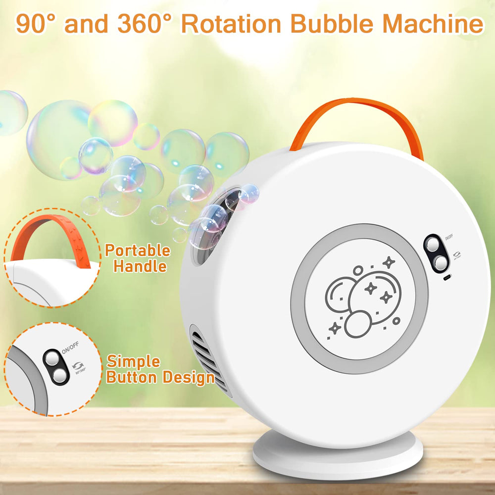 Weilim bubble machine shows a visible water line for easy refills