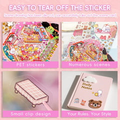 WEINSYT 3D Sticker Scene durable PE material for crisp adhesion.