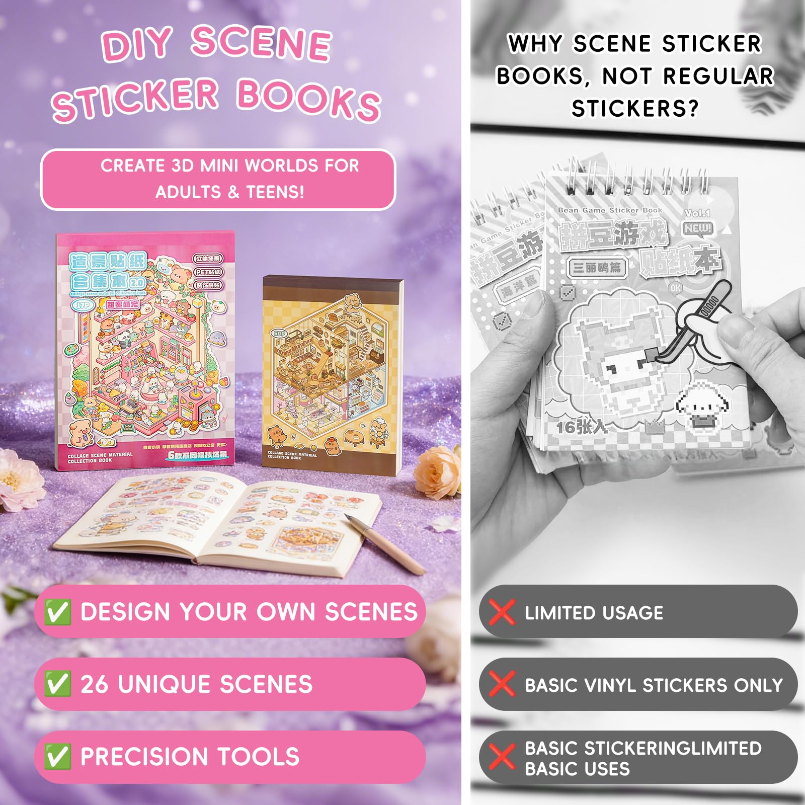 WEINSYT 3D Sticker Scene mini-scene 02 inspires creativity.