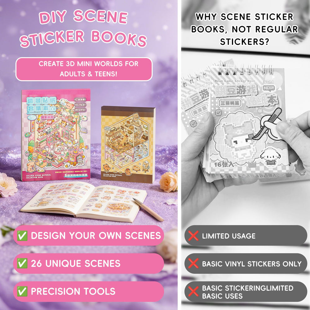WEINSYT 3D Sticker Scene mini-scene 02 inspires creativity.