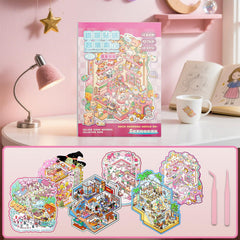 WEINSYT 3D Sticker Scene toolkit includes tweezers and clips.
