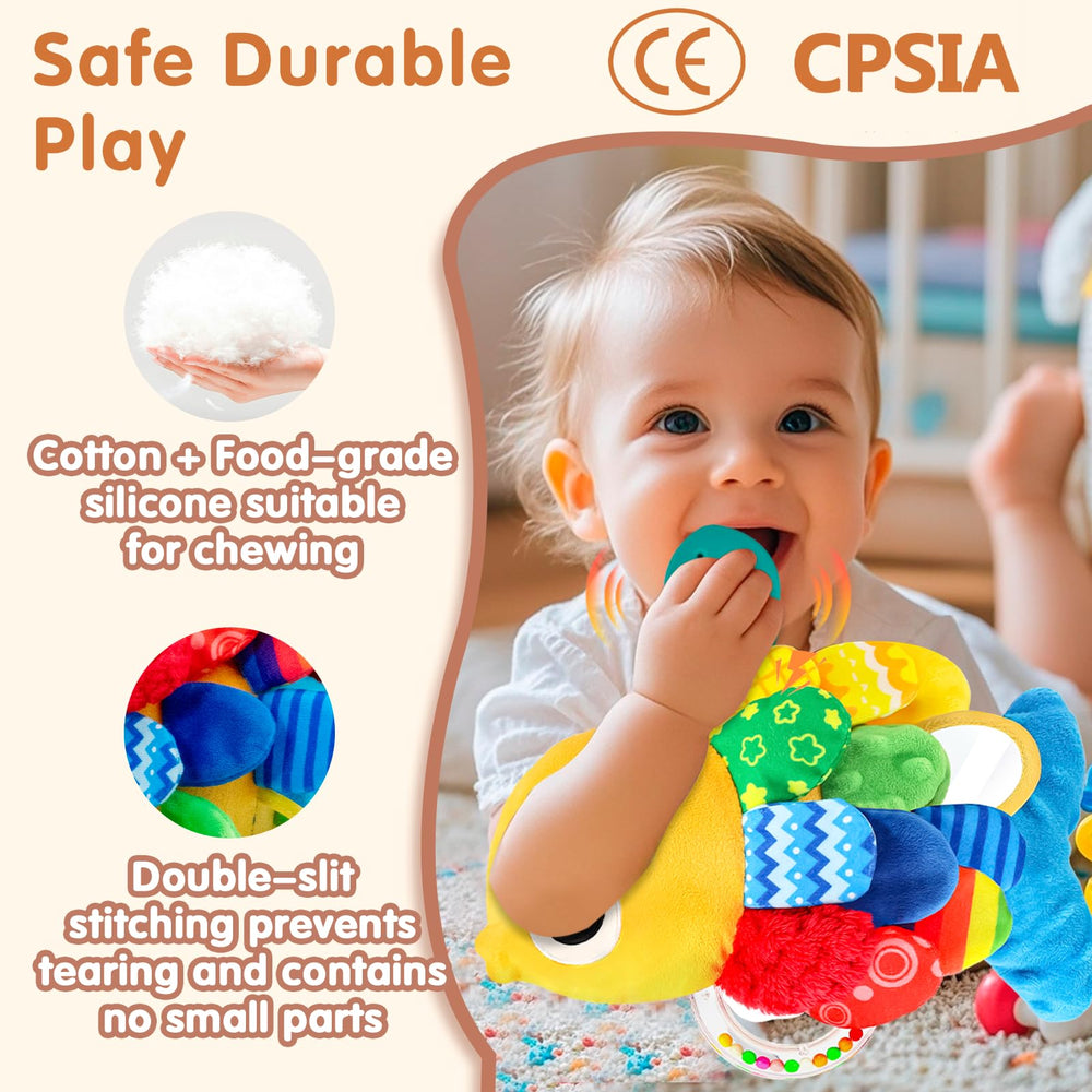 Weirtoya Baby Rattle early grasping movement promotes grip and exploration.