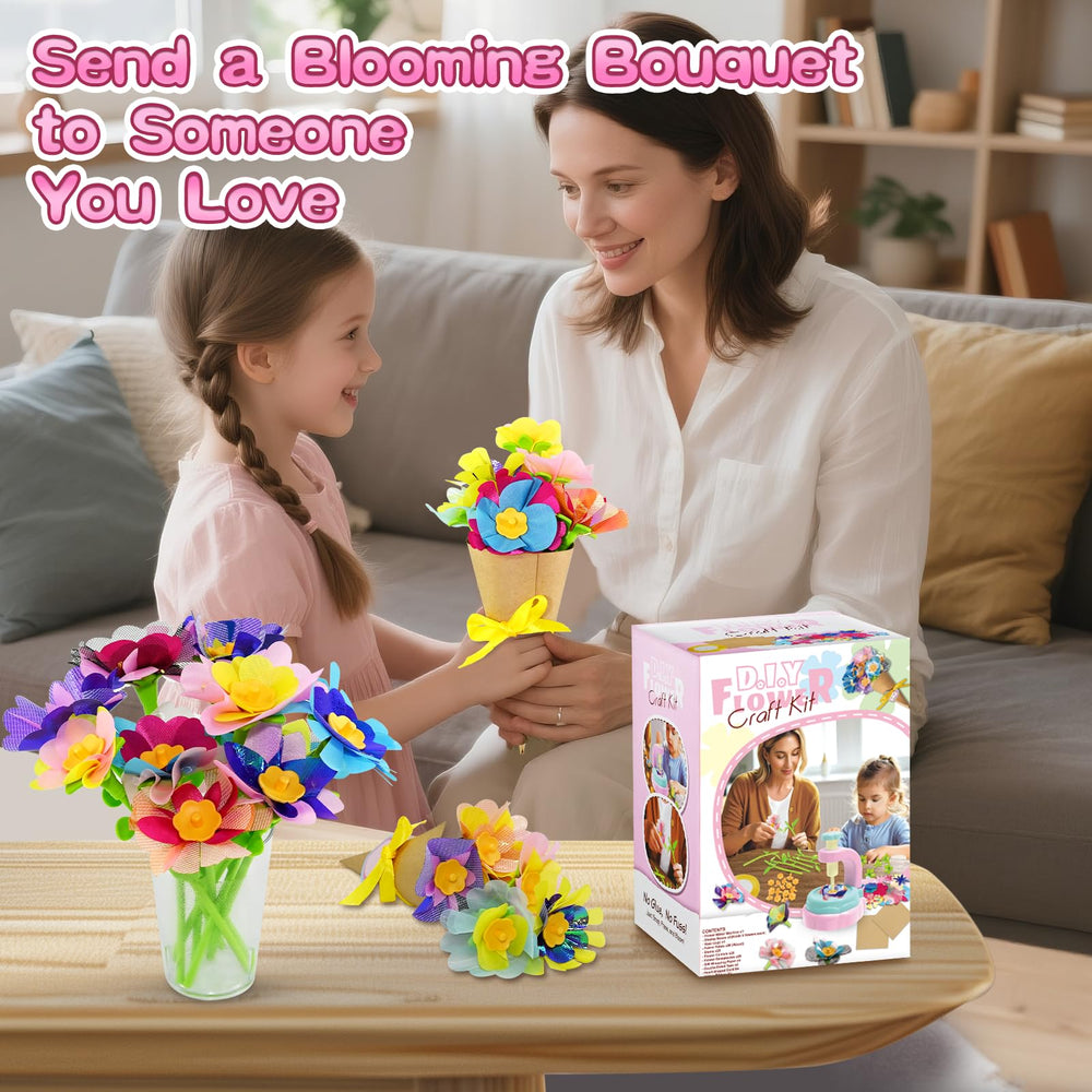 Weirtoya flower-centers enable quick, colorful bouquet assembly.