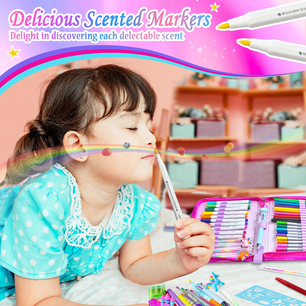 weirtoya glitter pens and crayons add sparkle to playful art