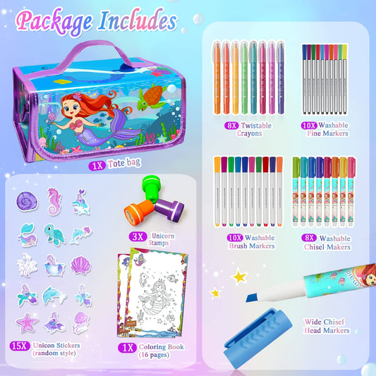 Weirtoya unicorn stickers pack for decorating artworks and crafts.