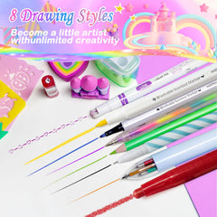 weirtoya washable fine markers easy cleanup after kid-friendly art