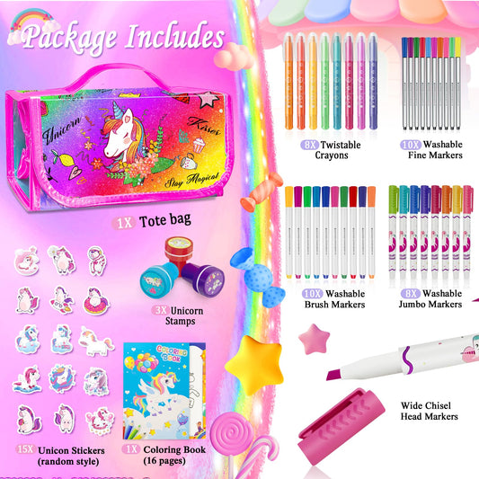 Weirtoya washable fine markers—vibrant colors with easy cleanup for kids.