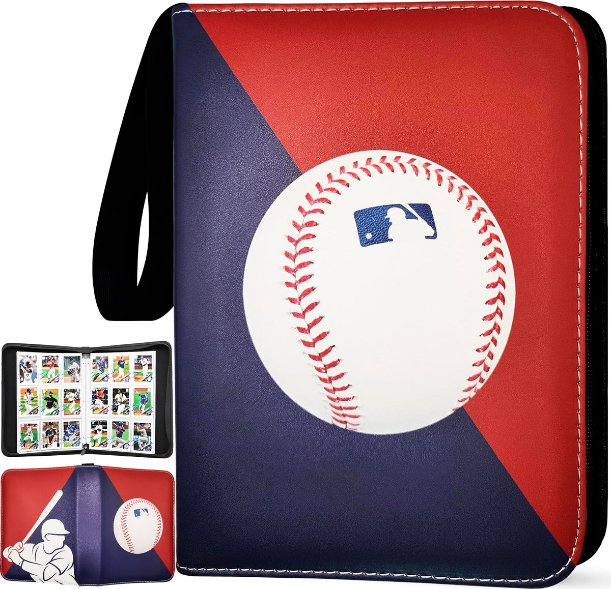 Welcomeella Baseball Card Binder cover highlighting durable protection for collections.
