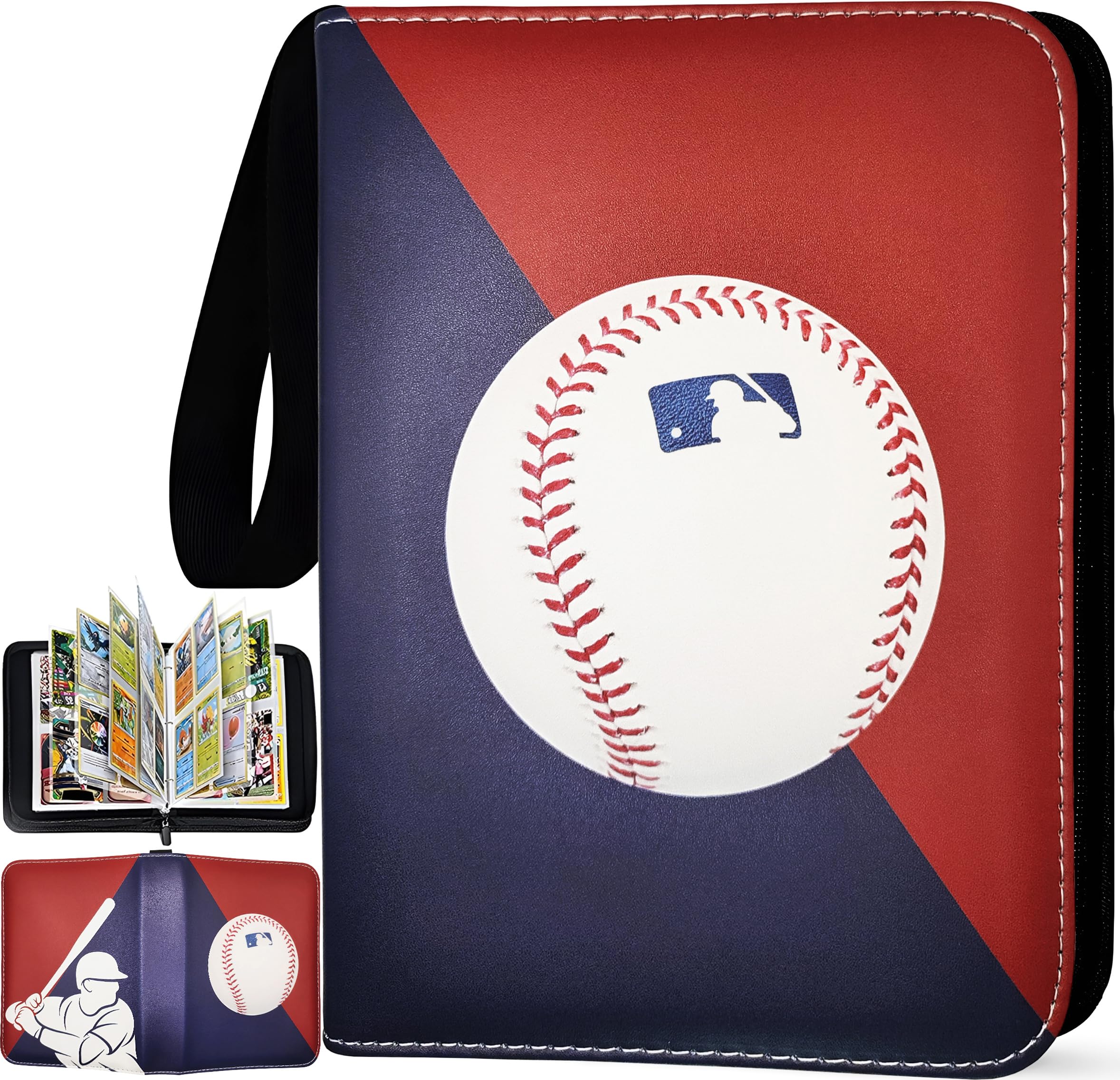 Welcomeella Baseball Card Binder cover shows durable exterior for organized storage.