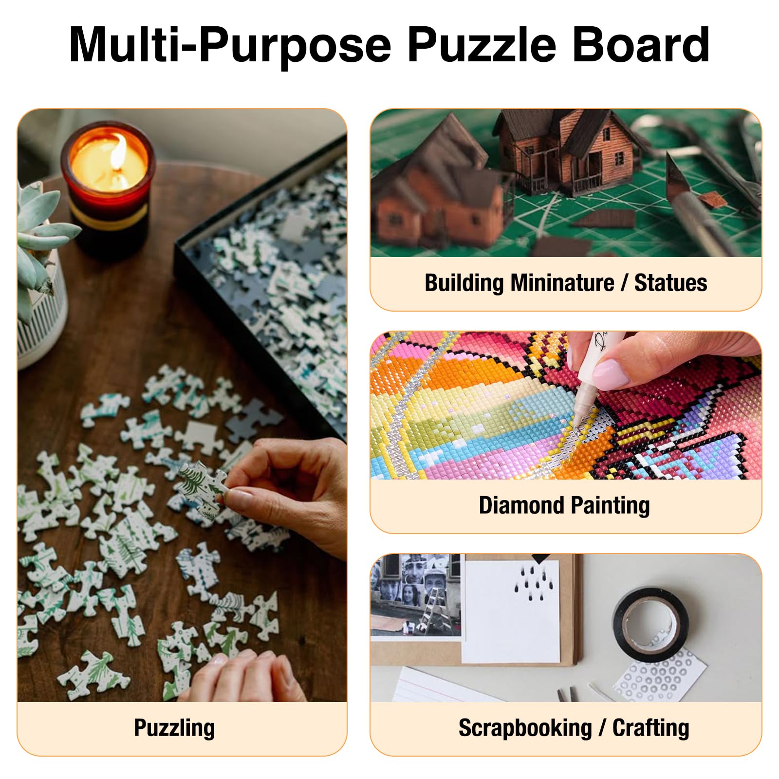 WelGEE protective mat cover shields unfinished puzzles from dust.