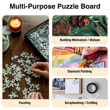 WelGEE protective mat cover shields unfinished puzzles from dust.