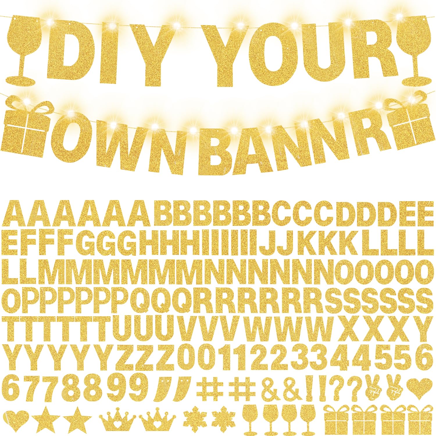 WELITTCON banner kit setup for DIY decoration