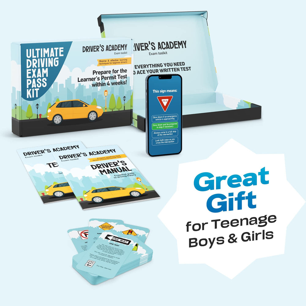 WELL BALANCED Driving Exam Pass Kit test book for on-the-go practice