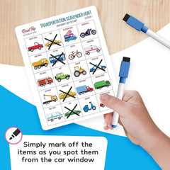 In-car activities keeping kids engaged during travels.