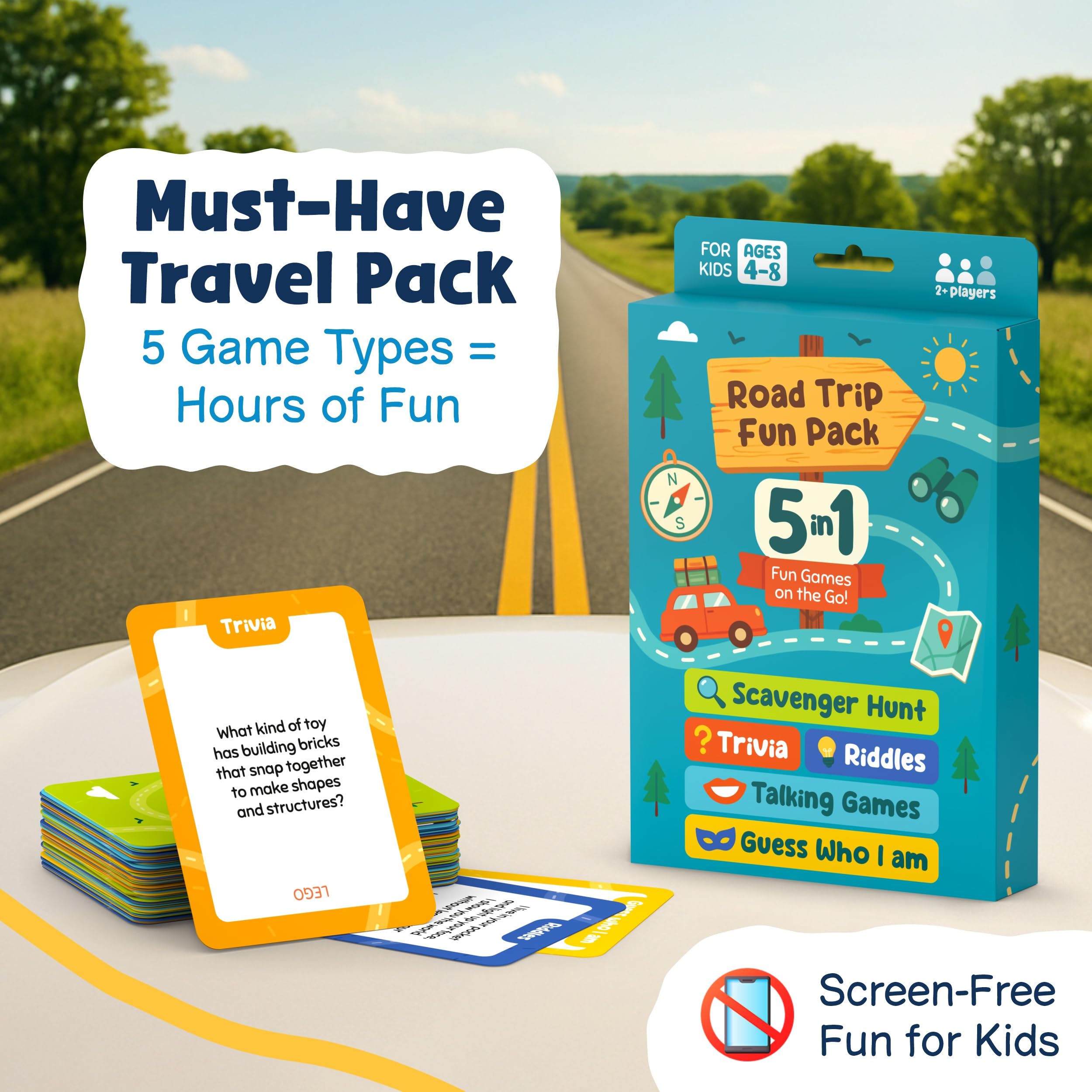 WELL BALANCED road trip games for kids 4-8 keeps families entertained during long drives.
