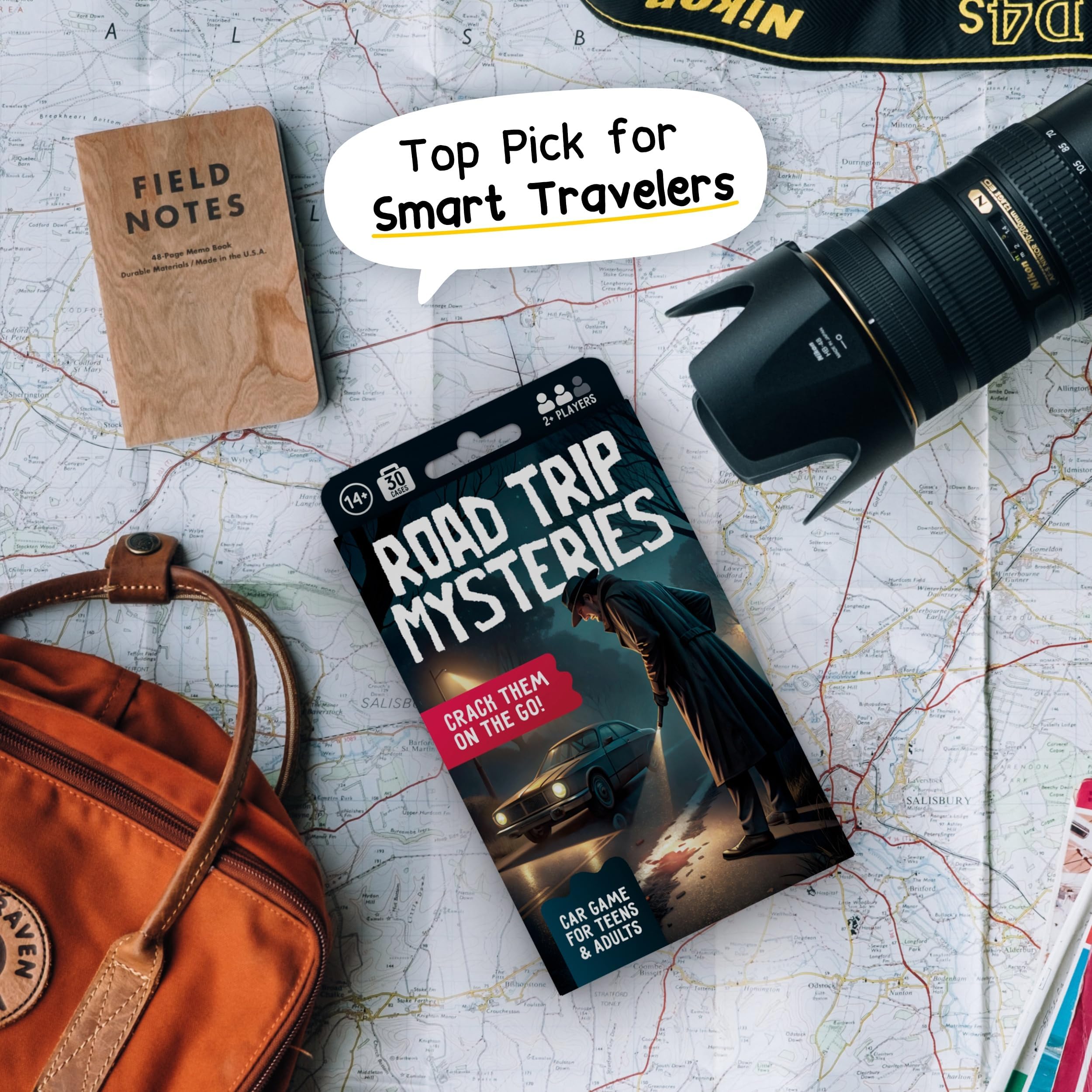 WELL BALANCED Road Trip Mysteries ideal road trip companion for family trips.