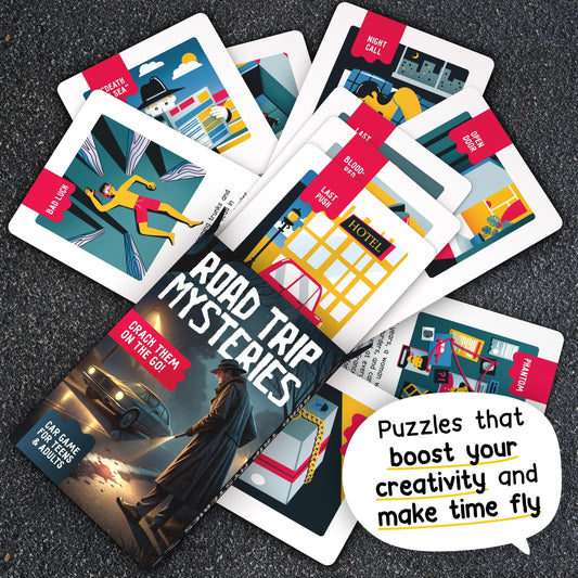 WELL BALANCED Road Trip Mysteries for group play and cooperative problem solving.