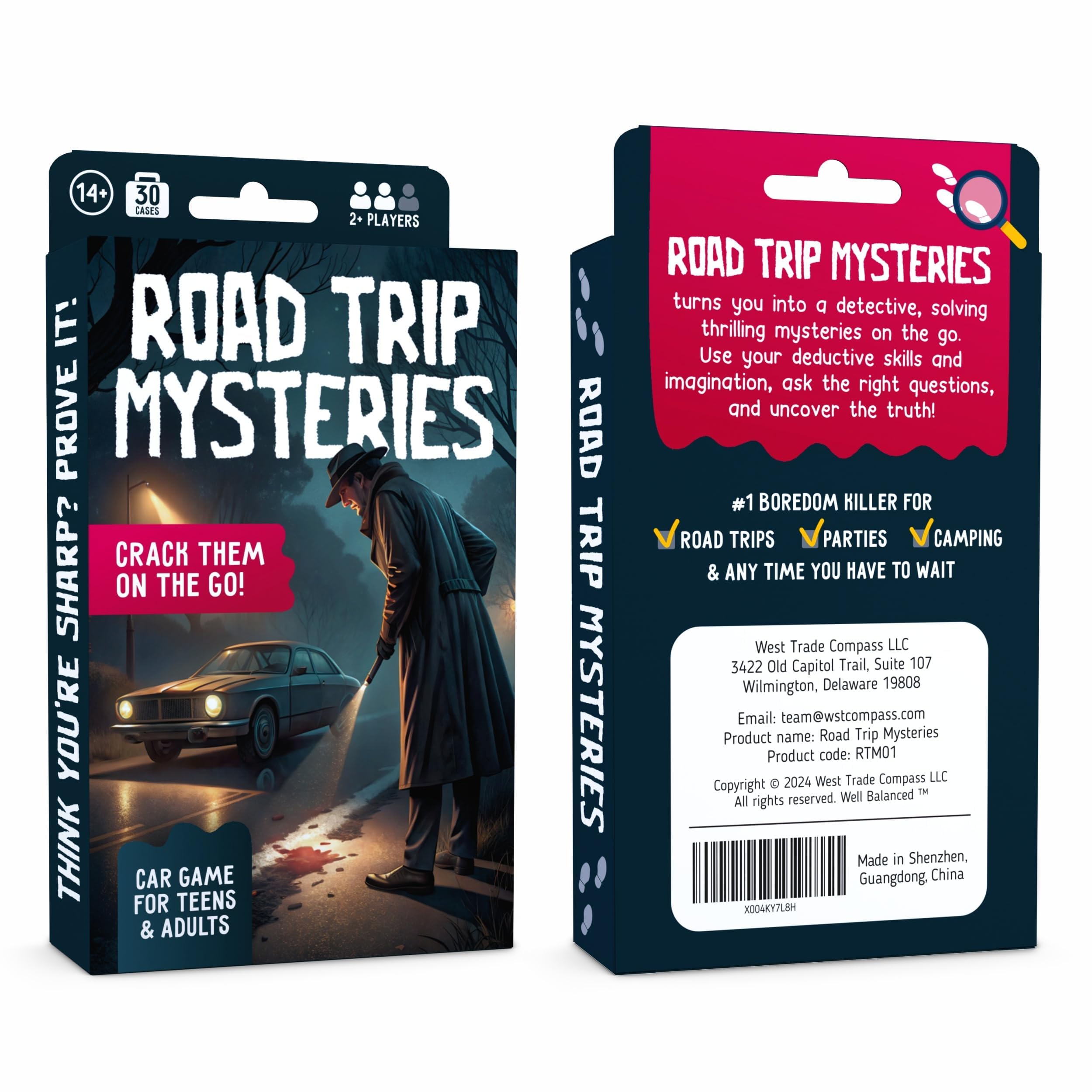 WELL BALANCED Road Trip Mysteries prompts questions and clues for interactive play.