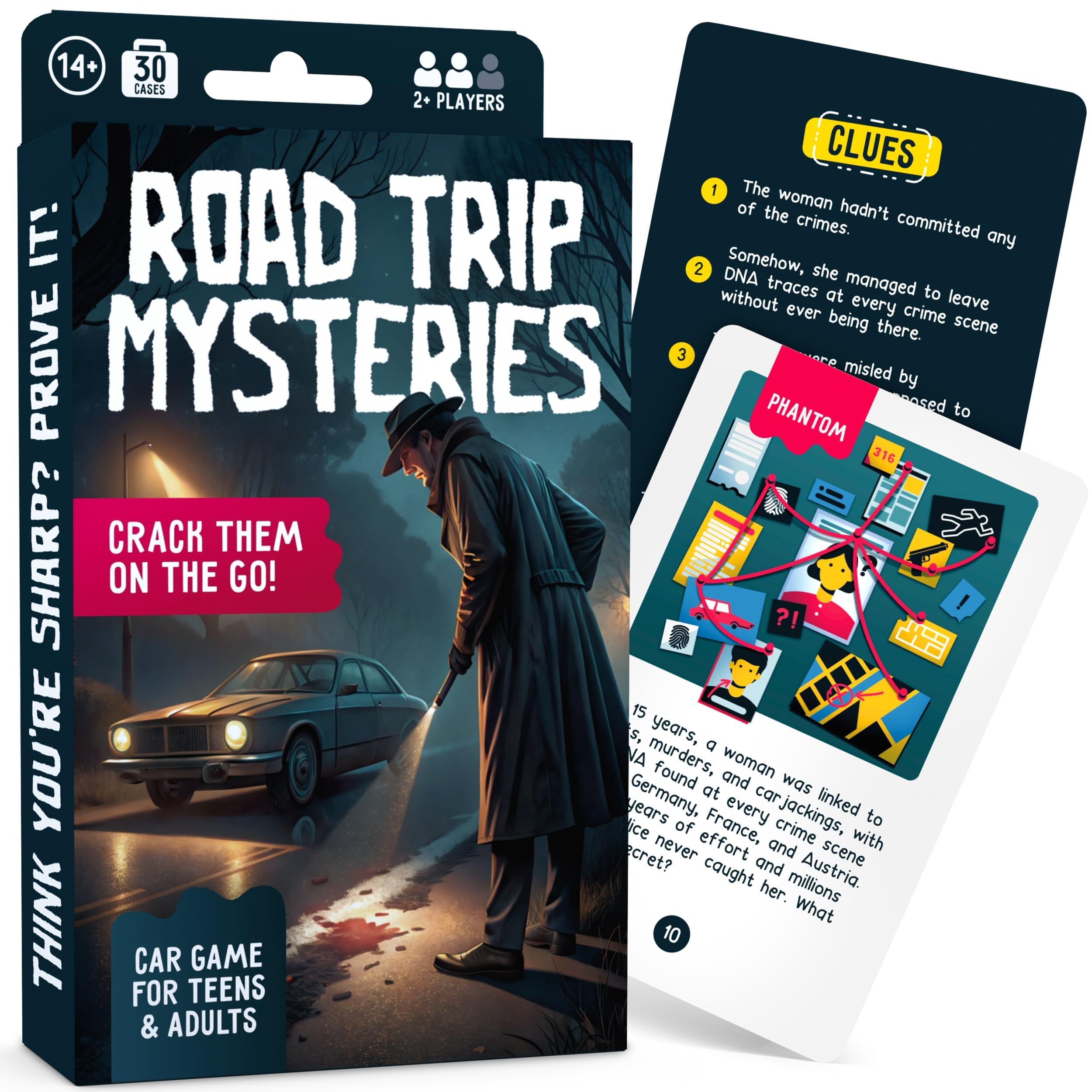WELL BALANCED Road Trip Mysteries story cards for on-the-go entertainment and brain-teasing clues.