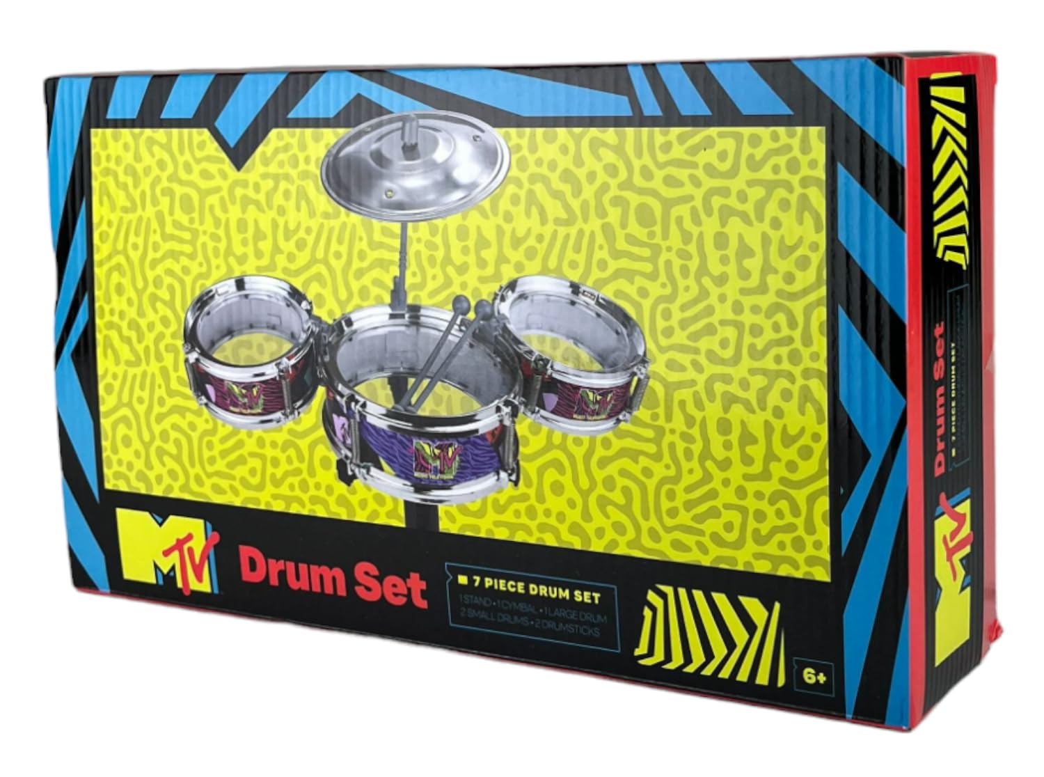 Well Played MTV Desktop Drum Set closeup shows durable components