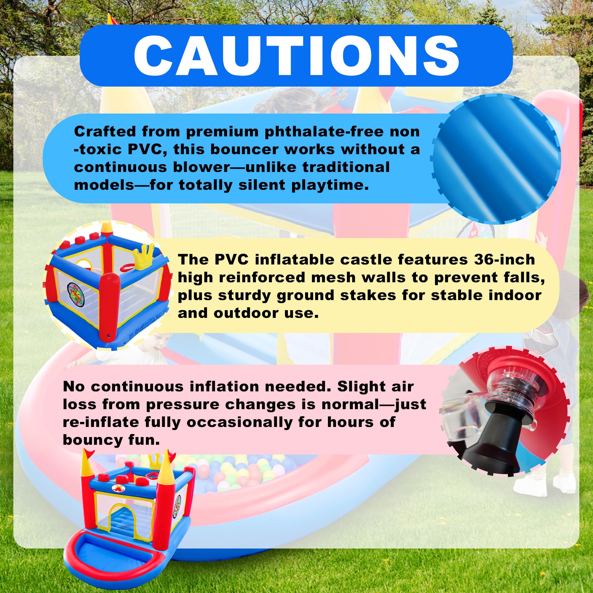 WELLFUNTIME bounce house with ball pit for imaginative, active play.