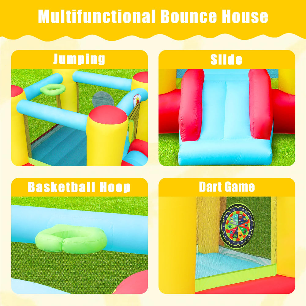 WELLFUNTIME protective mesh netting ensures a secure bouncing environment