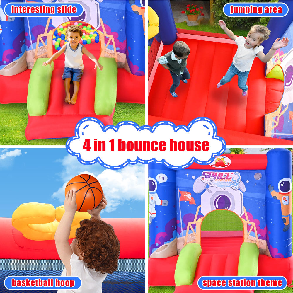 WellFUNTIME bounce house slide feature for quick exits