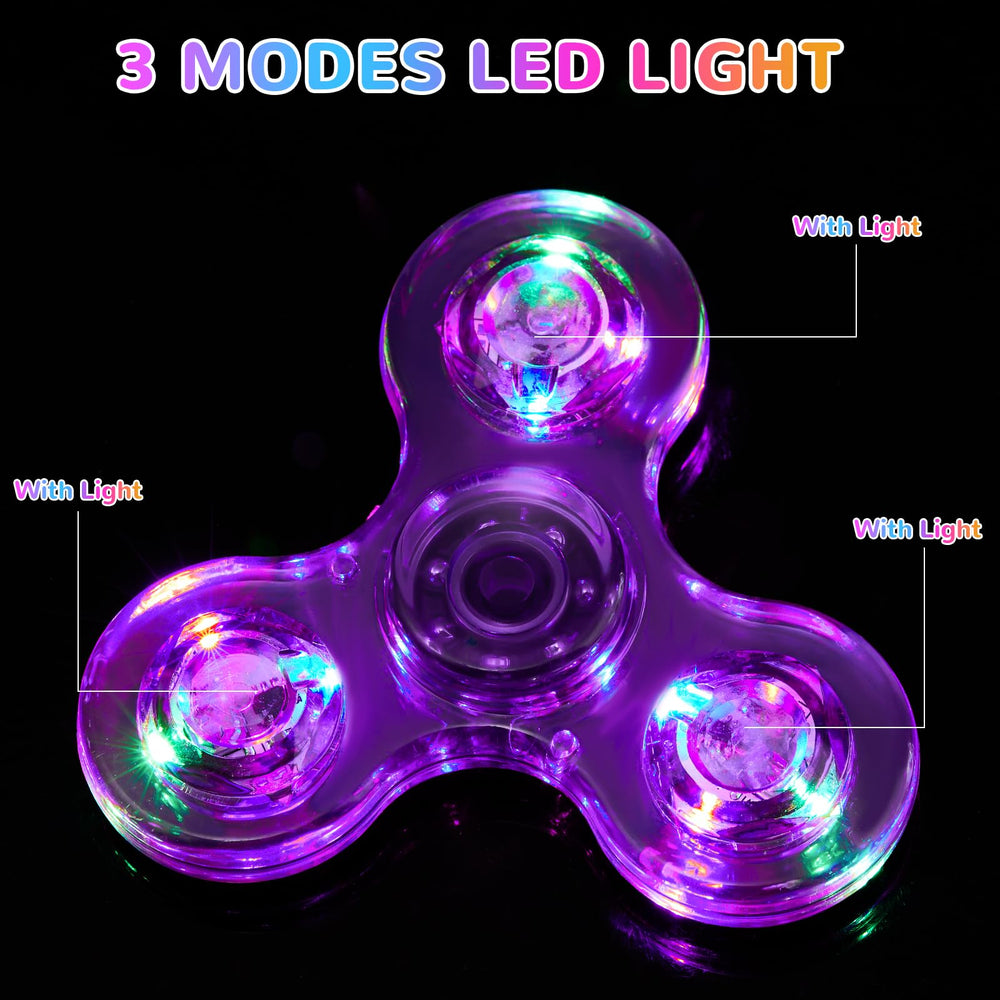 WELLVO LED Fidget Spinner lights on in hands, ideal for sensory engagement