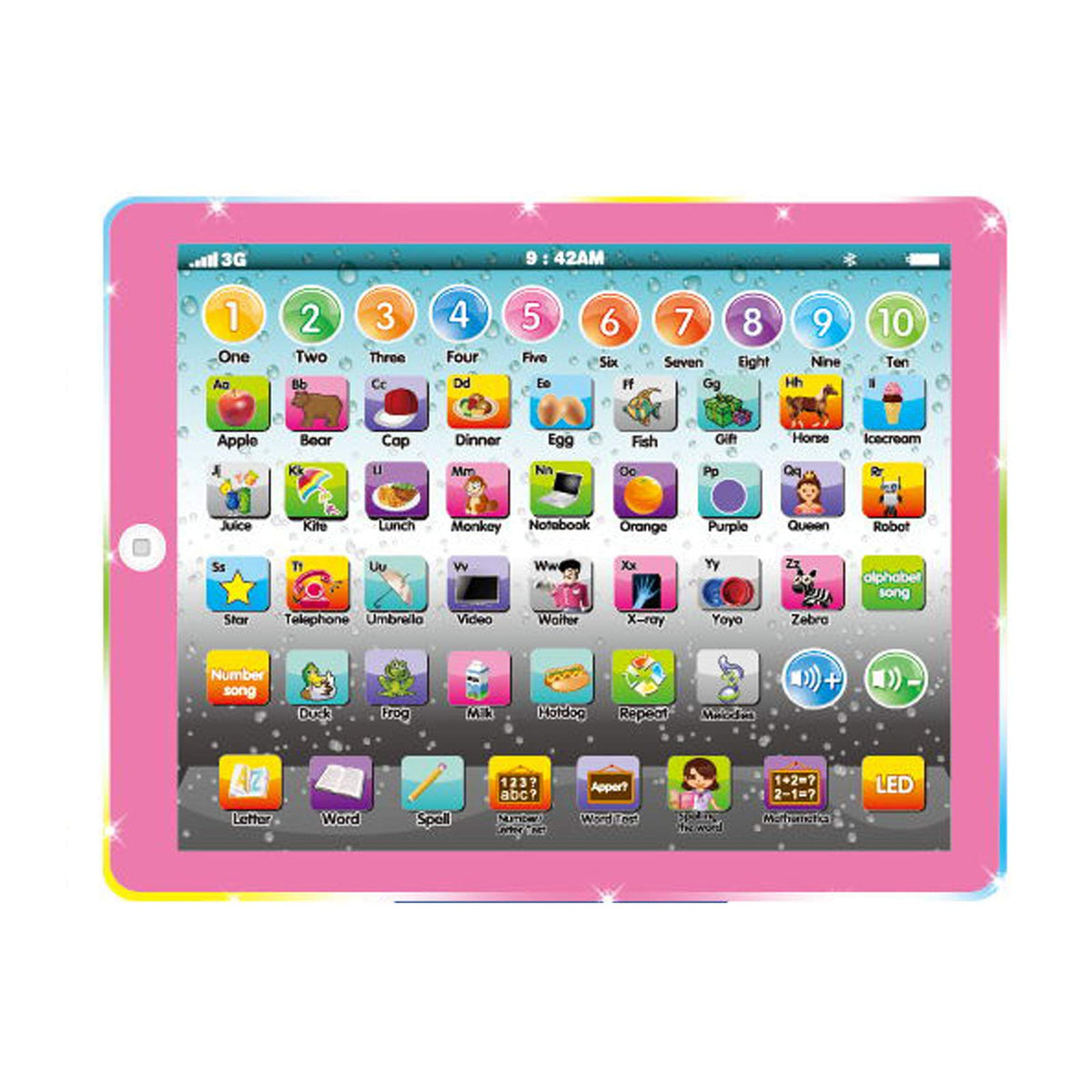 Wenbeier front-view Kids Tablet promotes early literacy through interactive learning