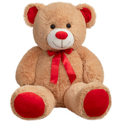 WENMOTDY 36-inch tan teddy bear for cozy cuddling and decor