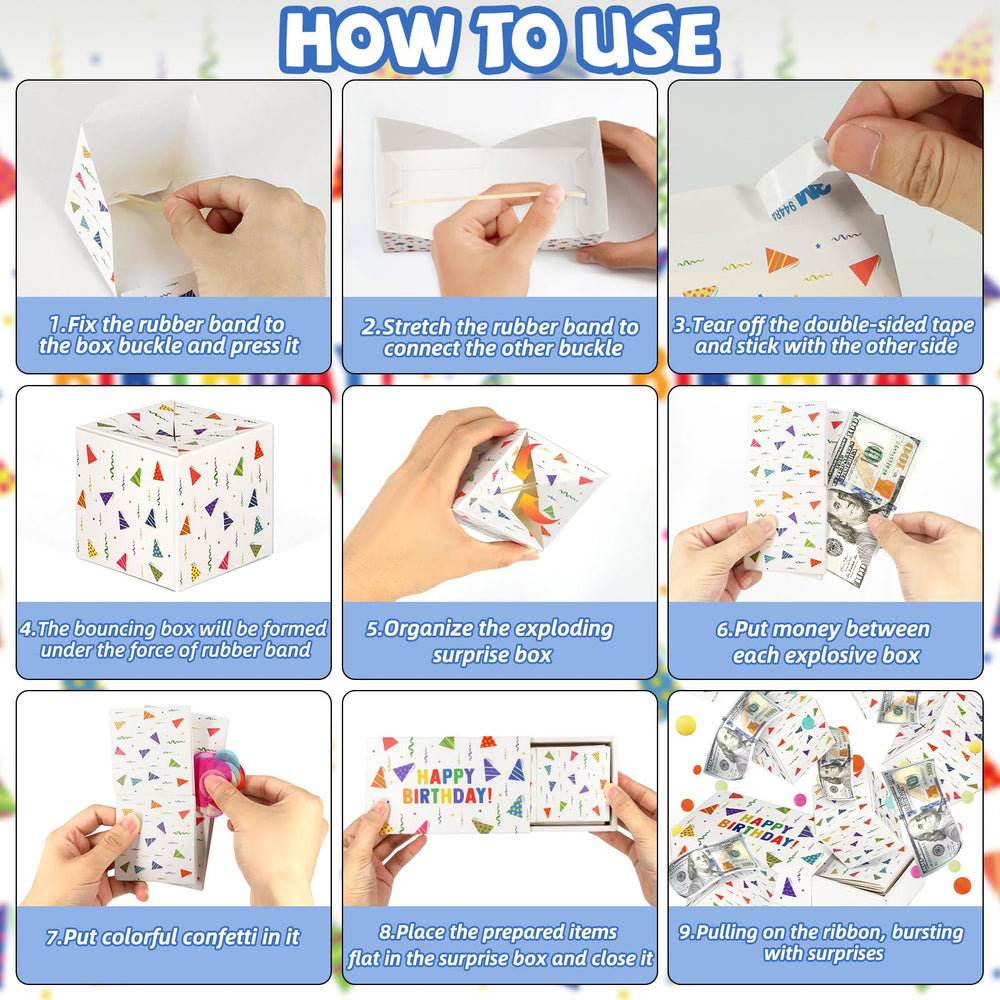 WenmthG confetti-burst-surprise-effect highlights joyful unboxing and photo moments.