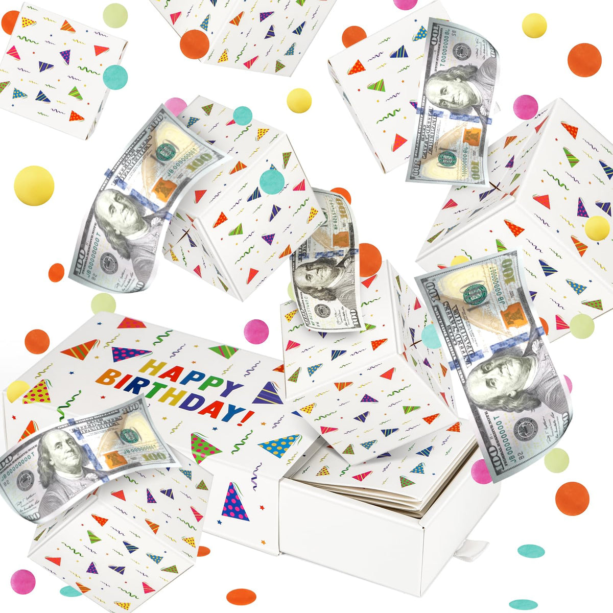 WenmthG Happy Birthday Surprise Box assembly shows sturdy setup for quick, reliable gifting.