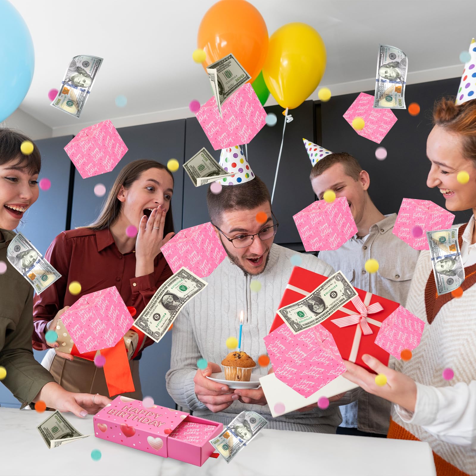 WenmthG pink surprise box elevates gifting with a memorable moment.