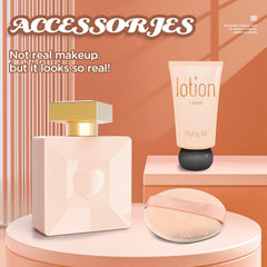 WenToyce soft-bristle brushes enable gentle pretend makeup application.