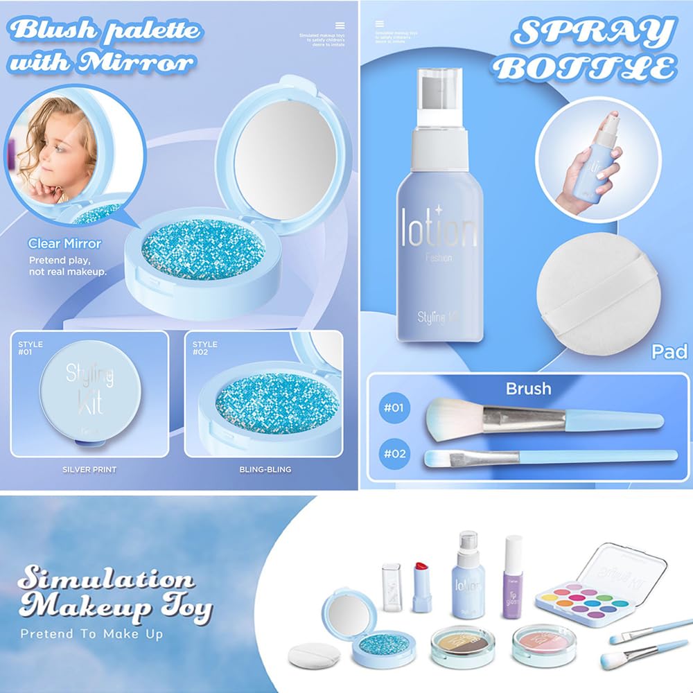 WenToyce soft-bristle brushes feel gentle for tiny hands during make-believe routines.