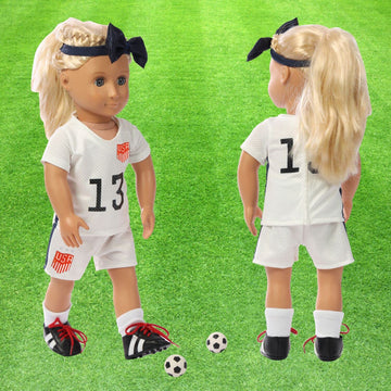 Wenzhuo 18in doll accessory set with medals and hairpieces