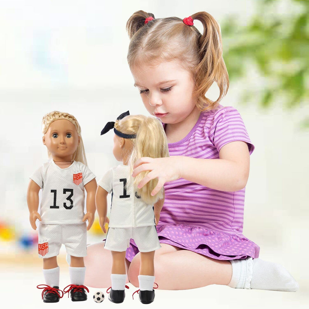 Wenzhuo 18in doll basketball pants with flexible movement