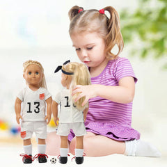 Wenzhuo 18in doll basketball pants with flexible movement