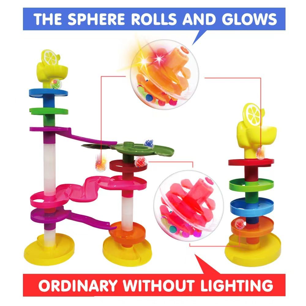 WEofferwhatYOUwant LED Activity Ball compatible with Ball Drop Towers to expand STEM play