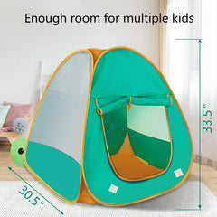 WEOKLL Kids Pop Up Play Tent roomy interior for cozy reading and imaginative games