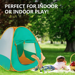 WEOKLL Pop Up Play Tent pops up in seconds for quick play spaces