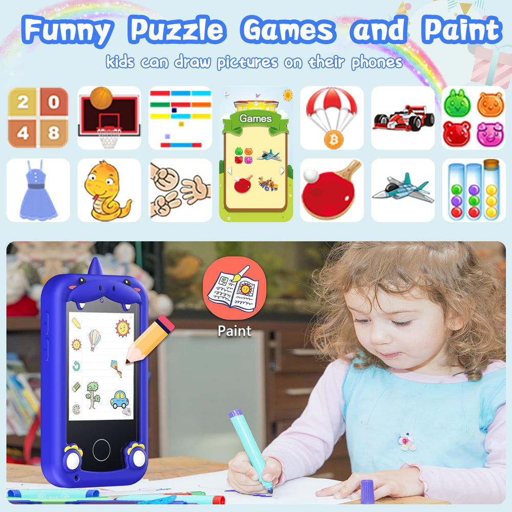 WEOLULI Kids Phone flashlight and timer support daily routines.