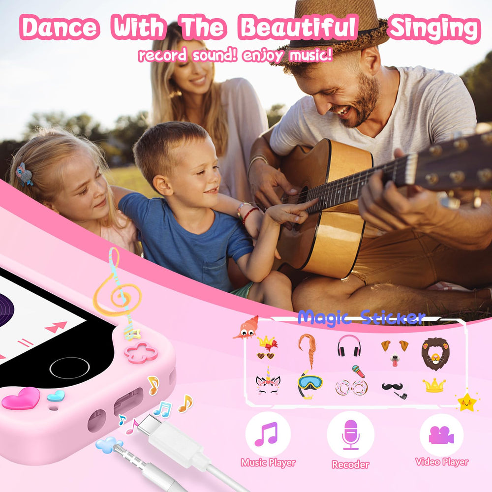 WEOLULI kids smart phone MP3 player delivering kid-friendly tunes.