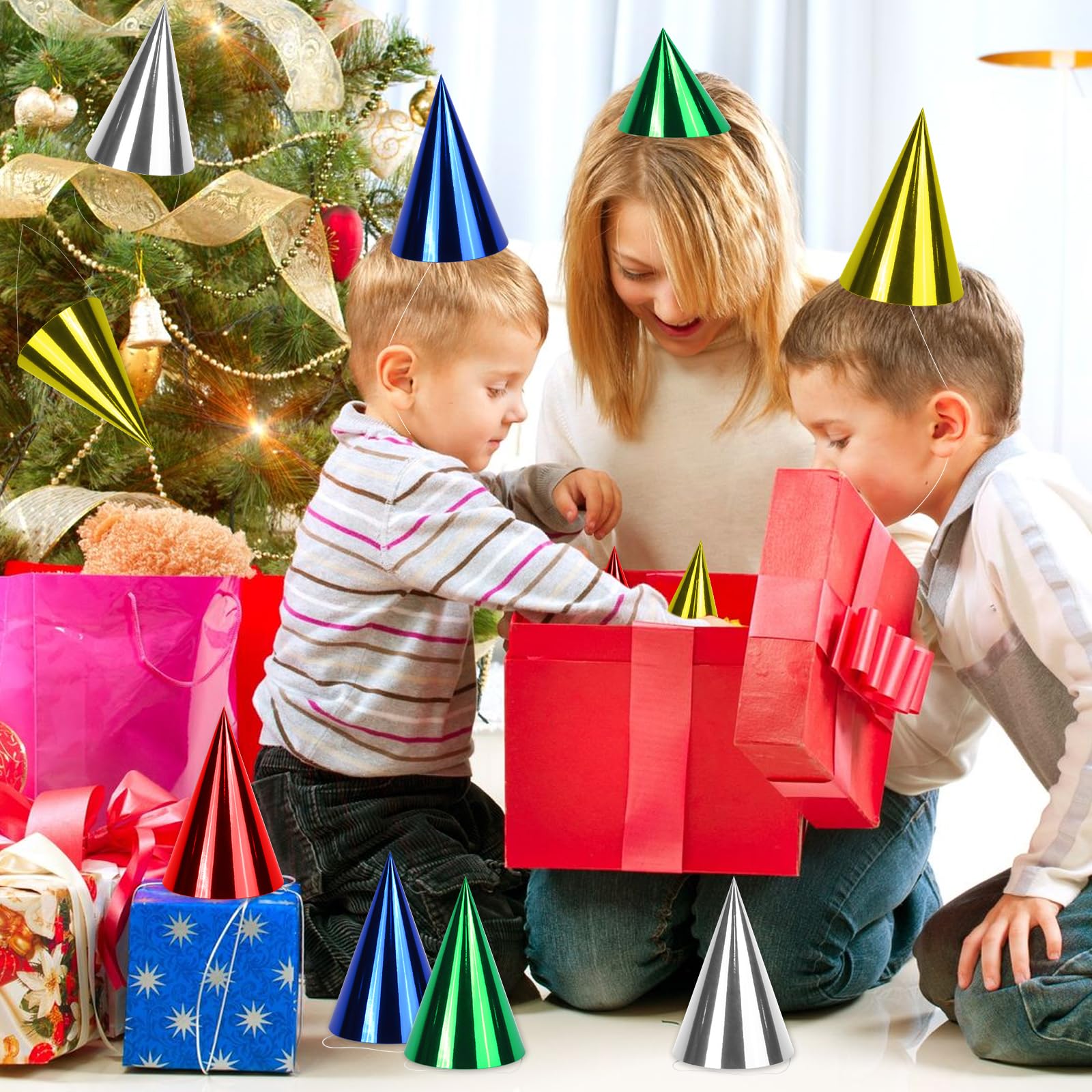 WEOXPR hats with elastic strings for secure wear at parties