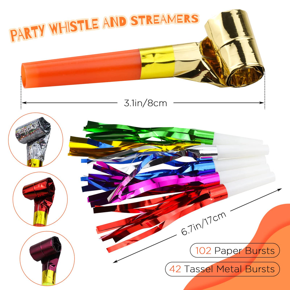 WEOXPR paper blowouts deliver bright pops for birthdays and festive events.