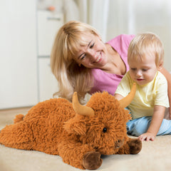 Wepop Highland Cow bedtime buddy for gentle nightly routines and calm moments.