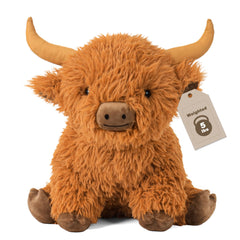 Wepop Highland Cow weighted plush front view for comforting hugs
