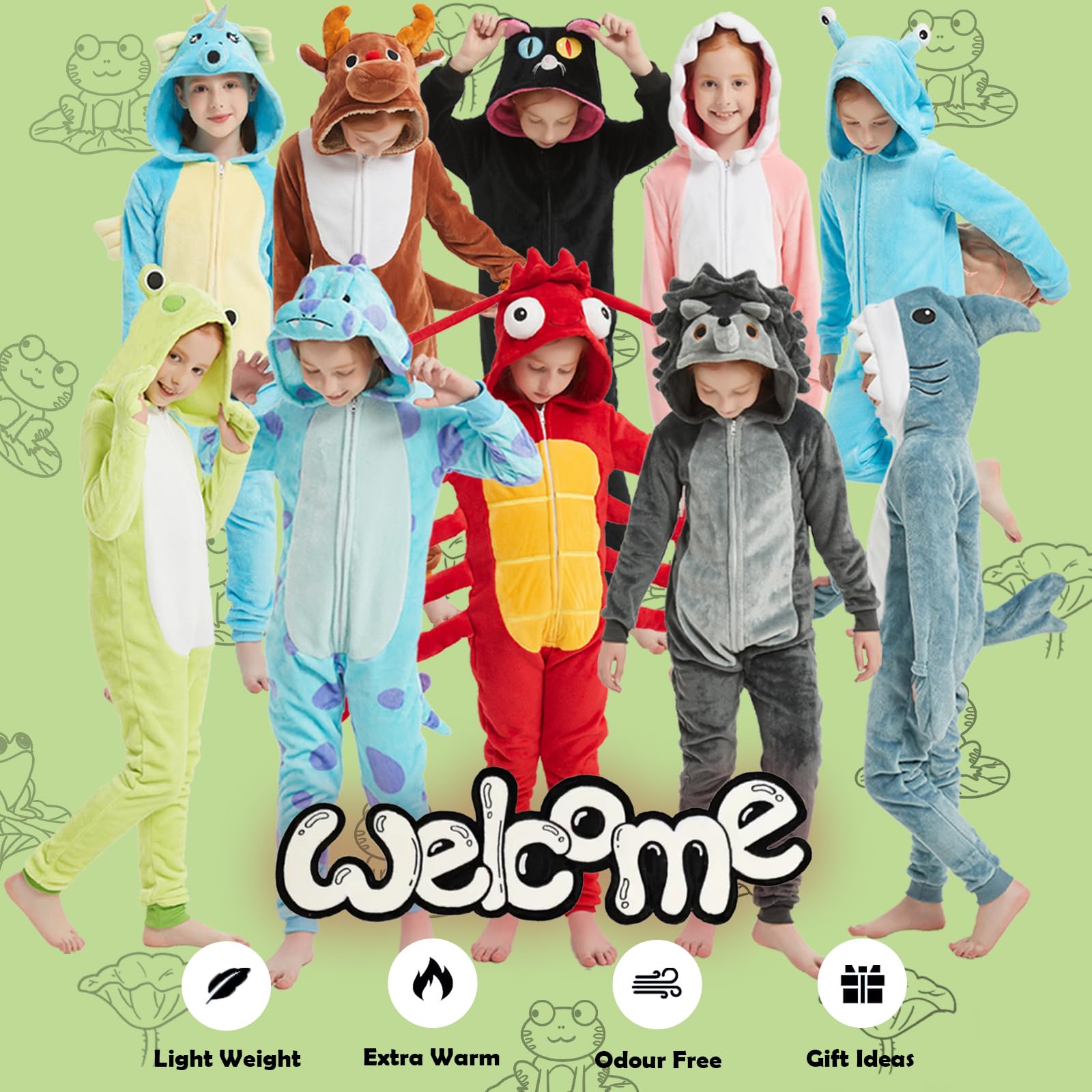 WEQJC frog dress-up onesie ideal for imaginative play