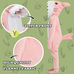 WEQJC pink shark back view highlighting easy slip-on design