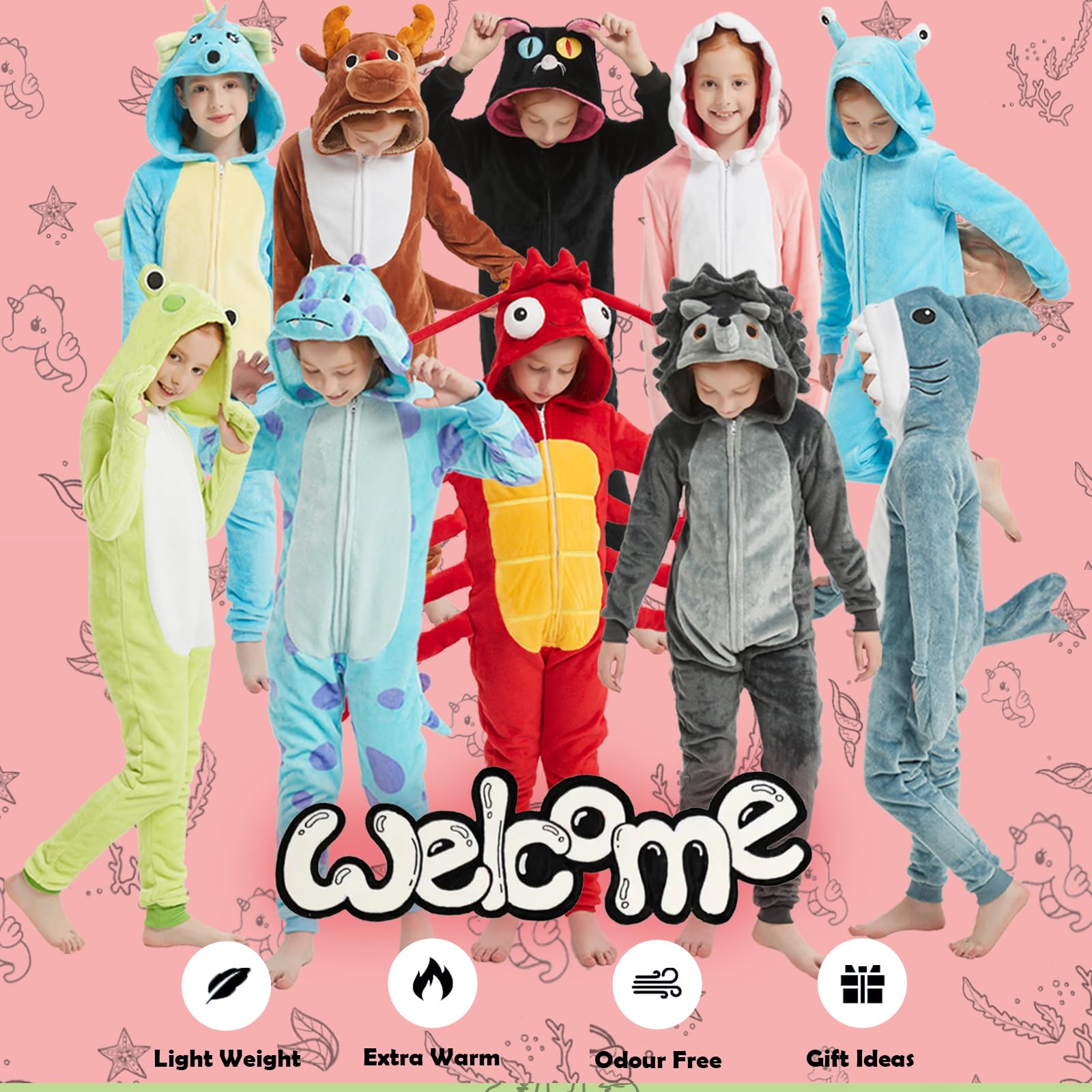 WEQJC Cozy flannel keeps warmth during seasonal play and parties